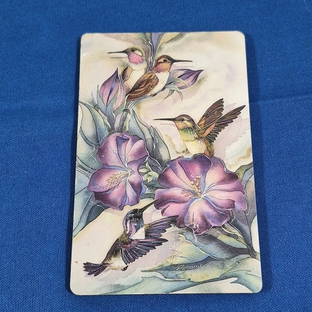 Vintage Fridge Magnets Spring Floral Grandma Grandchildren Lot Of 5